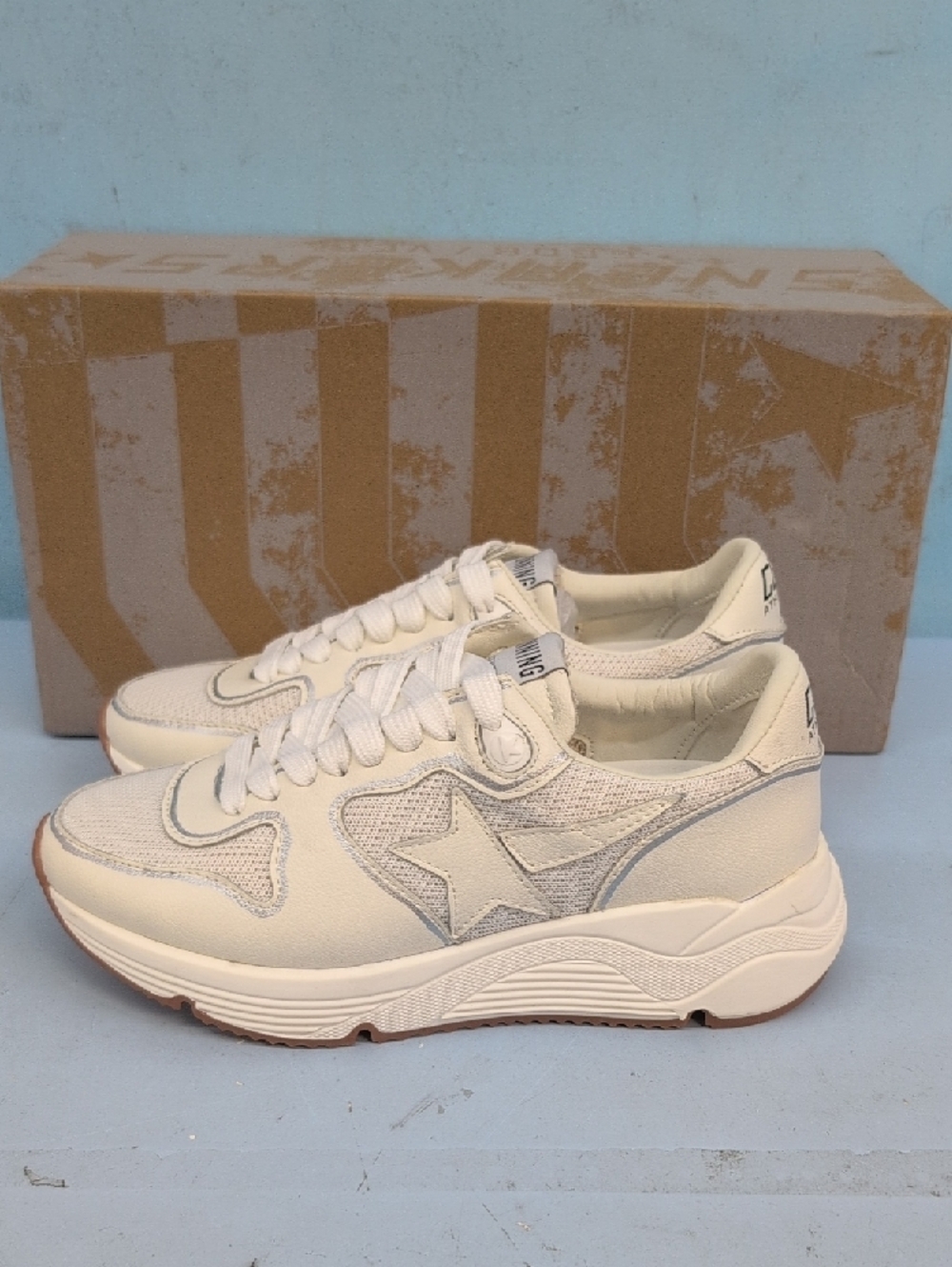 Golden Goose Superstar Platform Men's Running Sneakers Size 35 Optic White - Picture 4 of 12